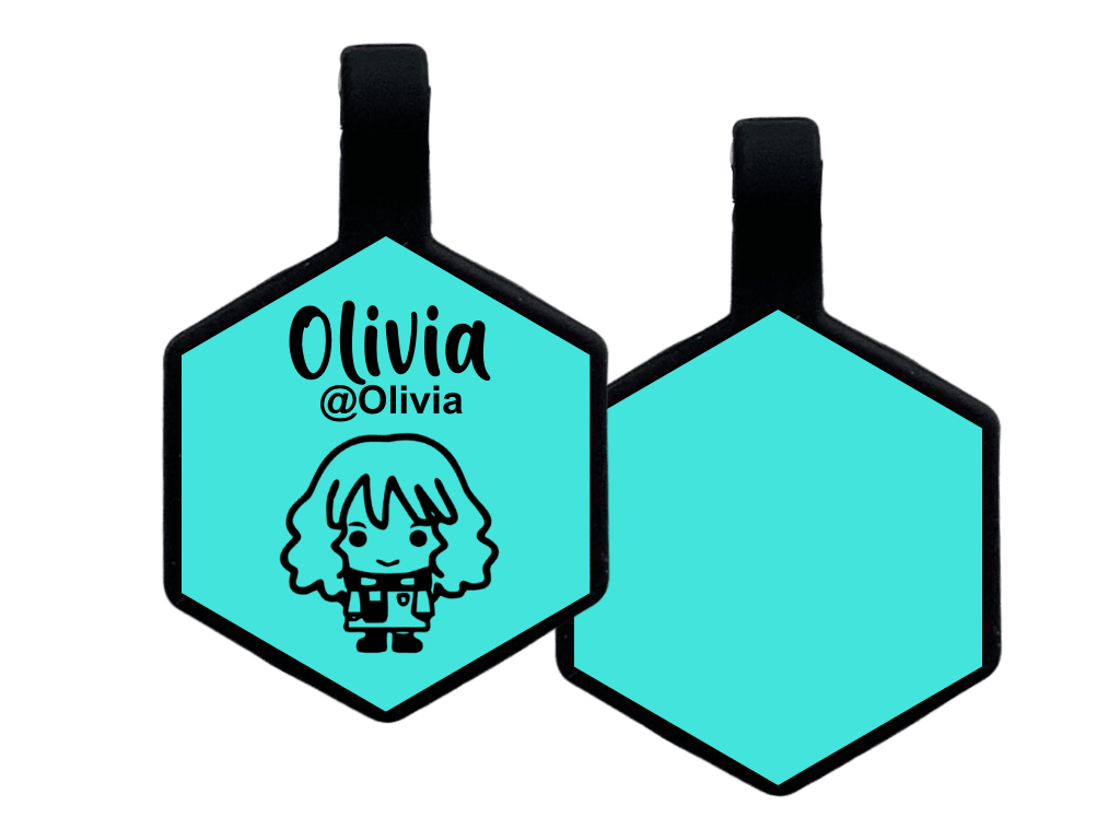 PLACA DE IDENTIFICACIÓN HEXÁGONO - HERMIONE GRANGER4