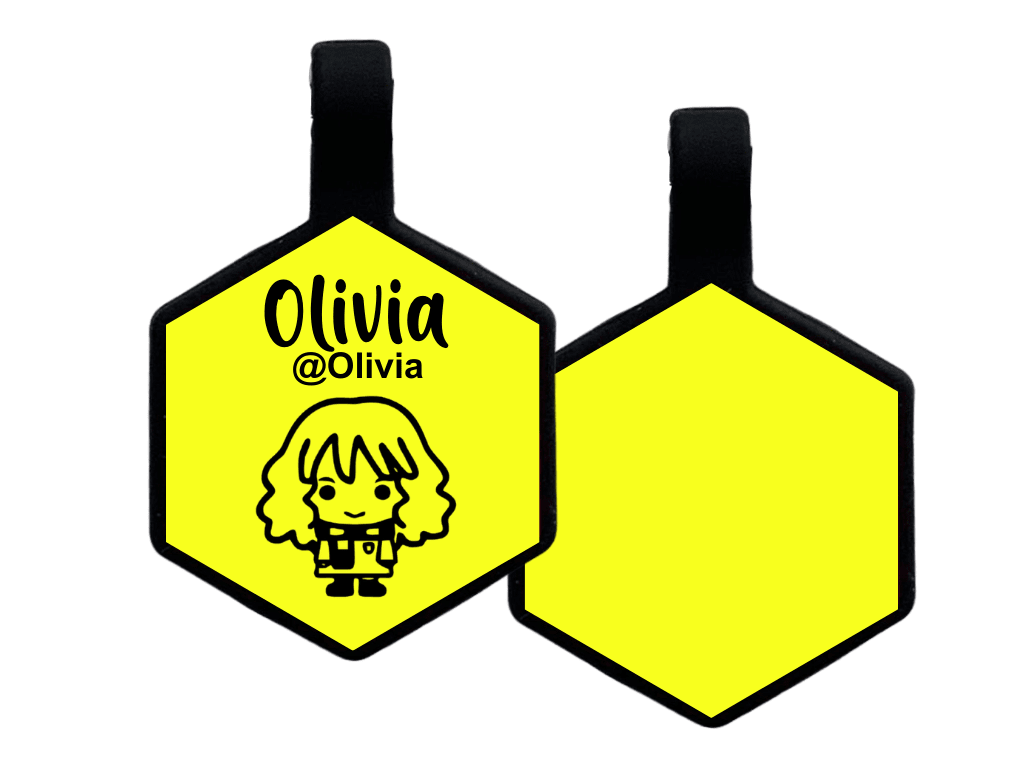 PLACA DE IDENTIFICACIÓN HEXÁGONO - HERMIONE GRANGER7