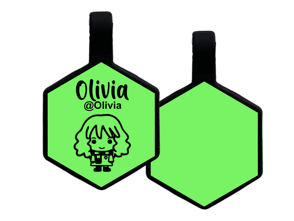 PLACA DE IDENTIFICACIÓN HEXÁGONO - HERMIONE GRANGER8