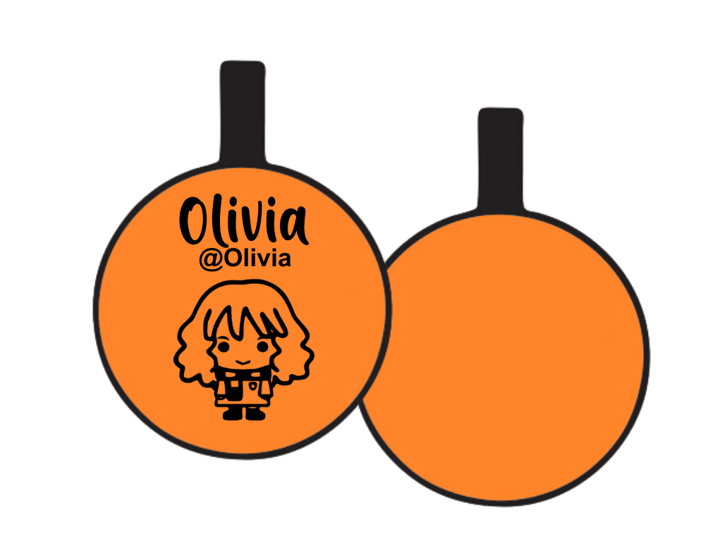 PLACA DE IDENTIFICACIÓN CIRCULO - HERMIONE GRANGER10