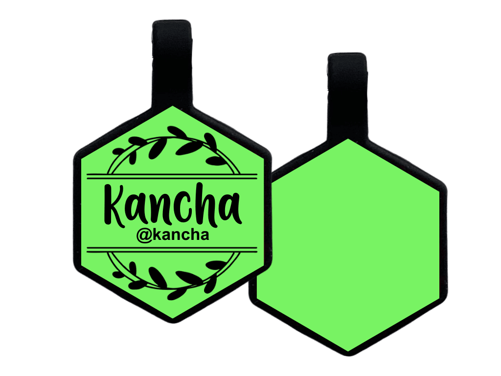 PLACA DE IDENTIFICACIÓN HEXÁGONO - CORONA DE FLORES7