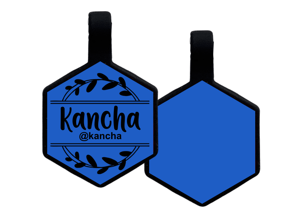 PLACA DE IDENTIFICACIÓN HEXÁGONO - CORONA DE FLORES10