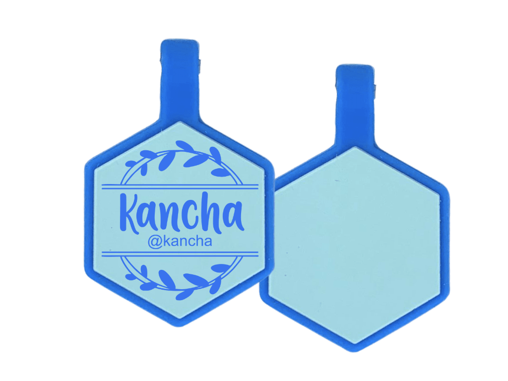 PLACA DE IDENTIFICACIÓN HEXÁGONO - CORONA DE FLORES13