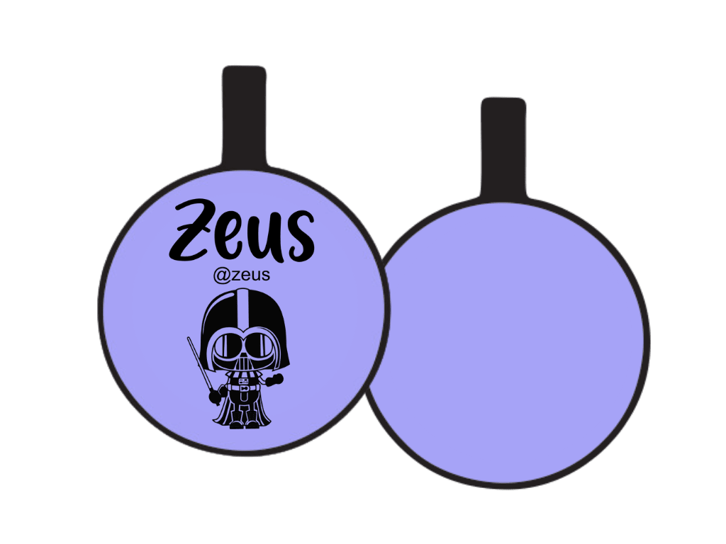 PLACA DE IDENTIFICACIÓN CIRCULO - DARTH VADER12