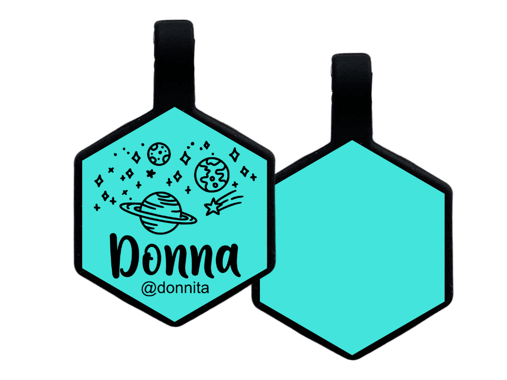 PLACA DE IDENTIFICACIÓN HEXÁGONO - UNIVERSO4