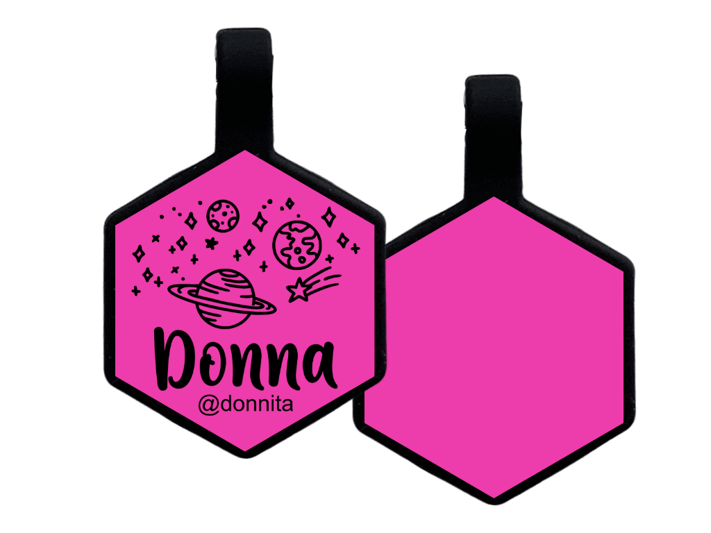 PLACA DE IDENTIFICACIÓN HEXÁGONO - UNIVERSO5