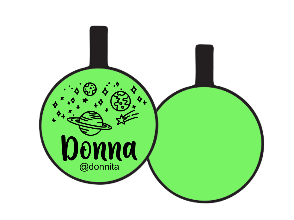 PLACA DE IDENTIFICACIÓN CIRCULO - UNIVERSO7