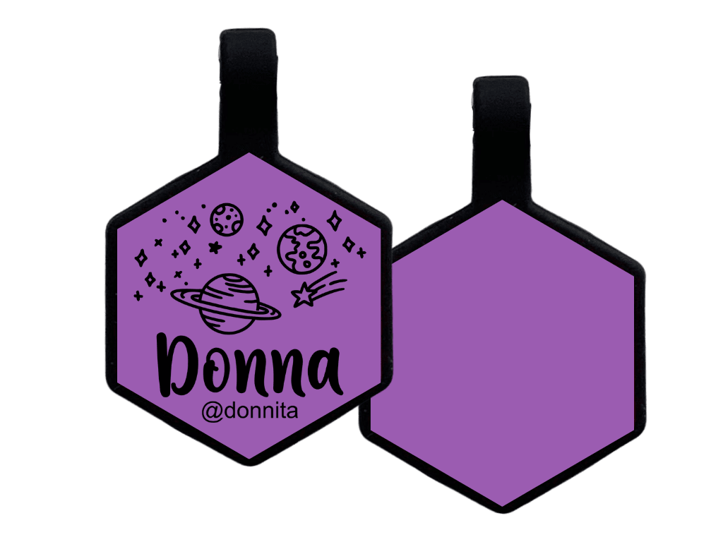 PLACA DE IDENTIFICACIÓN HEXÁGONO - UNIVERSO8