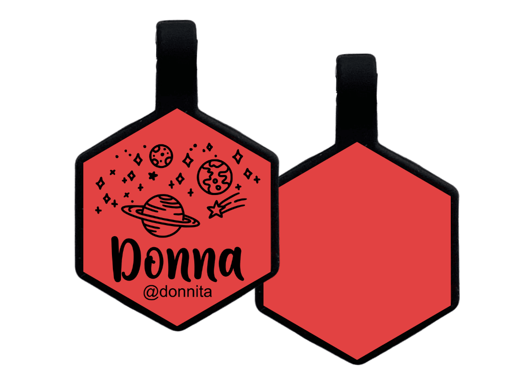 PLACA DE IDENTIFICACIÓN HEXÁGONO - UNIVERSO11