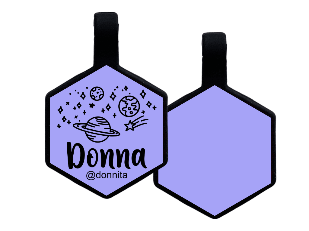 PLACA DE IDENTIFICACIÓN HEXÁGONO - UNIVERSO12