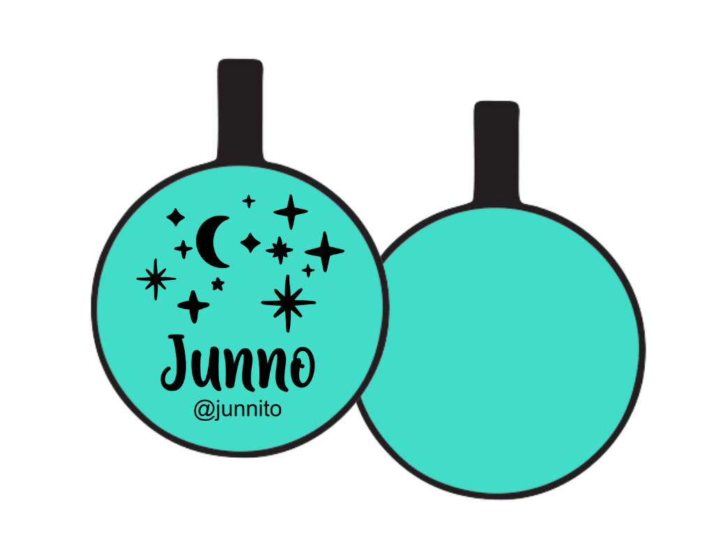 PLACA DE IDENTIFICACIÓN CIRCULO - NOCHE ESTRELLADA4