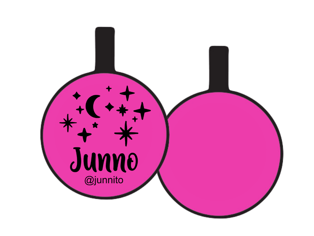 PLACA DE IDENTIFICACIÓN CIRCULO - NOCHE ESTRELLADA5