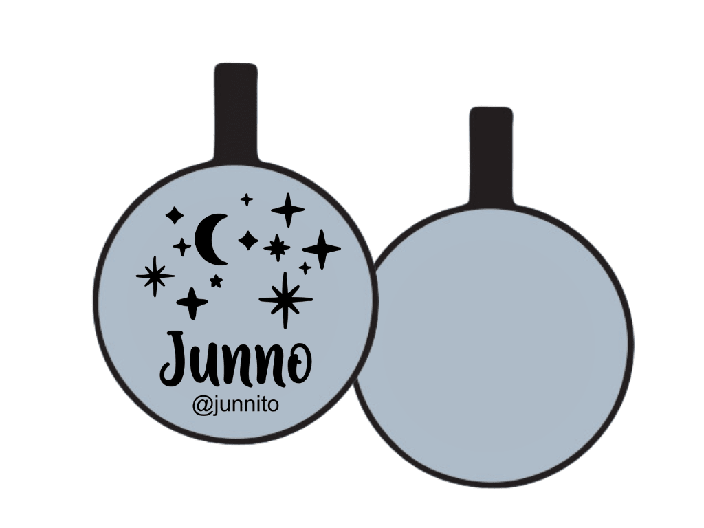 PLACA DE IDENTIFICACIÓN CIRCULO - NOCHE ESTRELLADA6