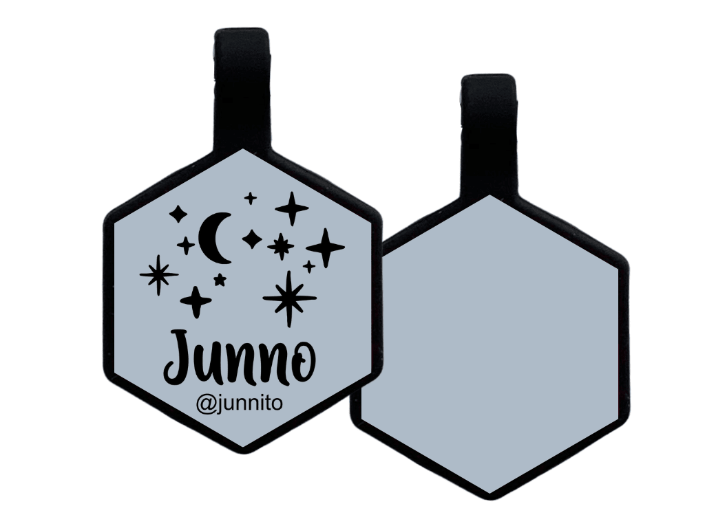 PLACA DE IDENTIFICACIÓN HEXÁGONO - NOCHE ESTRELLADA6