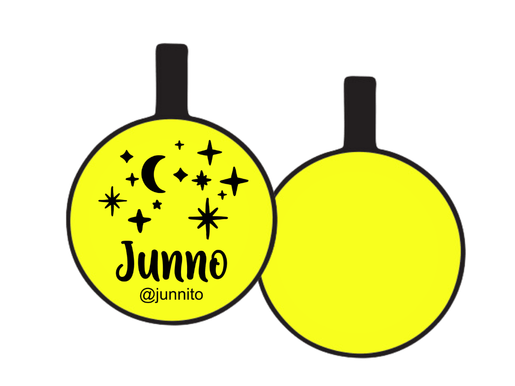 PLACA DE IDENTIFICACIÓN CIRCULO - NOCHE ESTRELLADA7