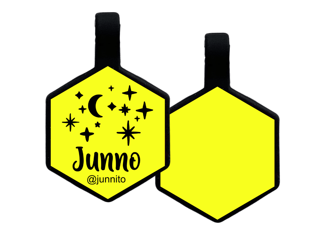 PLACA DE IDENTIFICACIÓN HEXÁGONO - NOCHE ESTRELLADA7