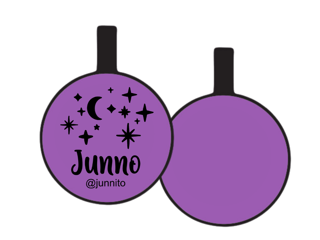 PLACA DE IDENTIFICACIÓN CIRCULO - NOCHE ESTRELLADA8