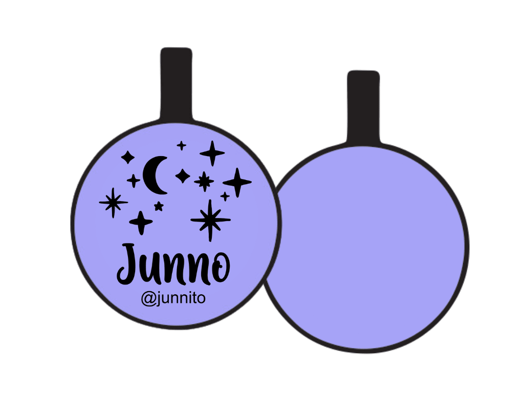 PLACA DE IDENTIFICACIÓN CIRCULO - NOCHE ESTRELLADA12