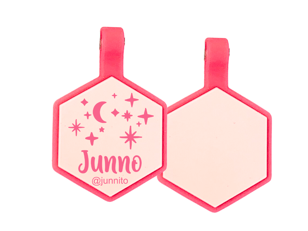 PLACA DE IDENTIFICACIÓN HEXÁGONO - NOCHE ESTRELLADA14