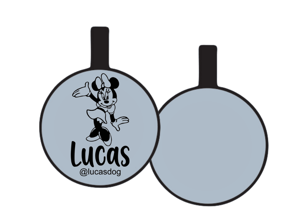 PLACA DE IDENTIFICACIÓN CIRCULO - MINIE MOUSE6