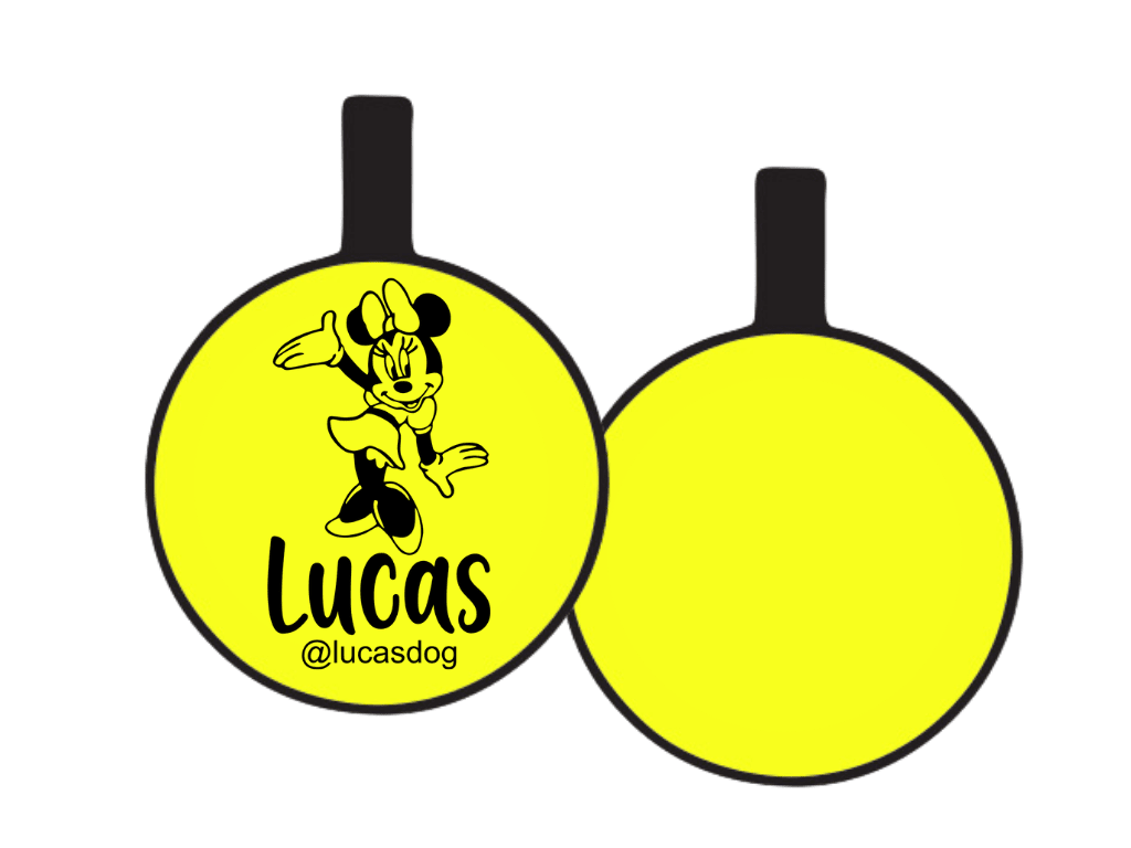 PLACA DE IDENTIFICACIÓN CIRCULO - MINIE MOUSE7