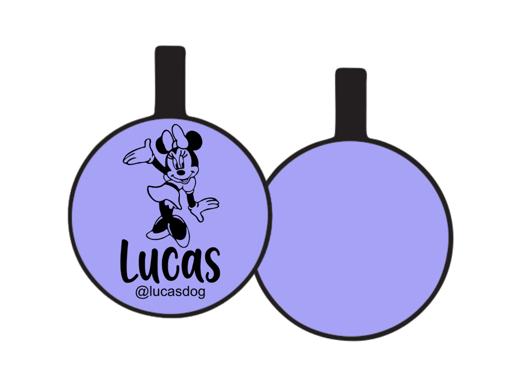 PLACA DE IDENTIFICACIÓN CIRCULO - MINIE MOUSE12