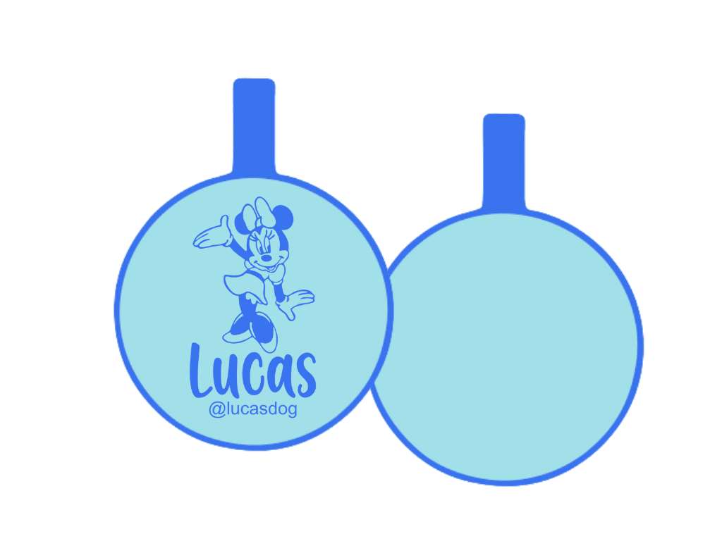 PLACA DE IDENTIFICACIÓN CIRCULO - MINIE MOUSE13