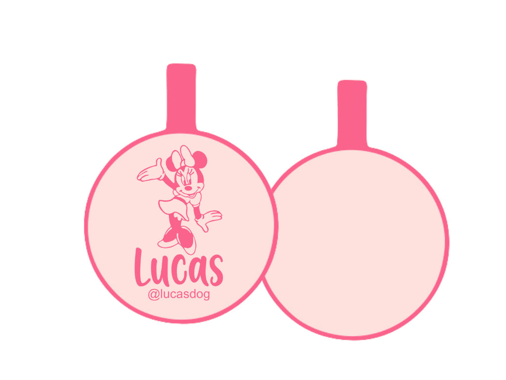 PLACA DE IDENTIFICACIÓN CIRCULO - MINIE MOUSE14