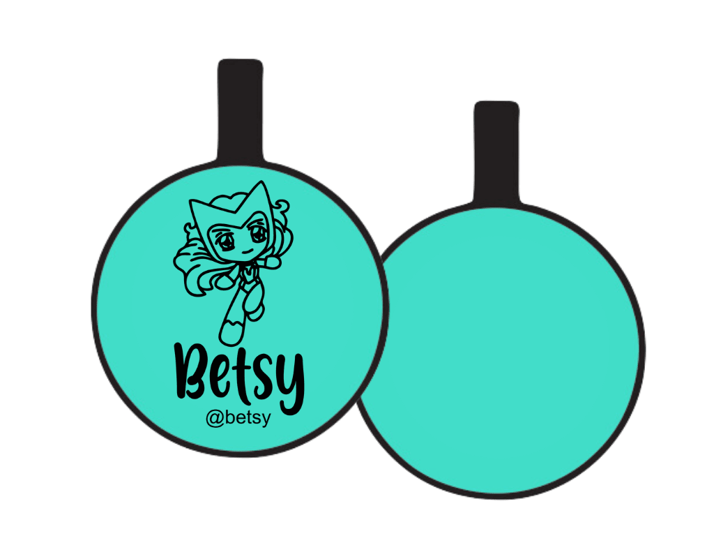 PLACA DE IDENTIFICACIÓN CIRCULO - BRUJA ESCARLATA4