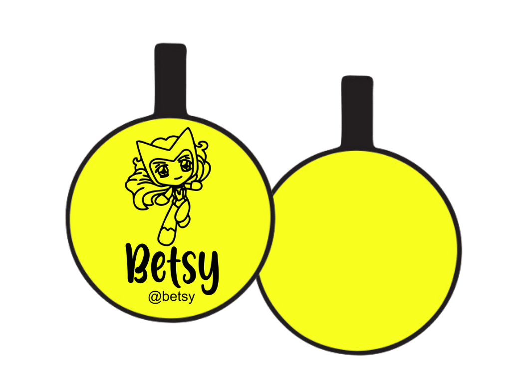 PLACA DE IDENTIFICACIÓN CIRCULO - BRUJA ESCARLATA7