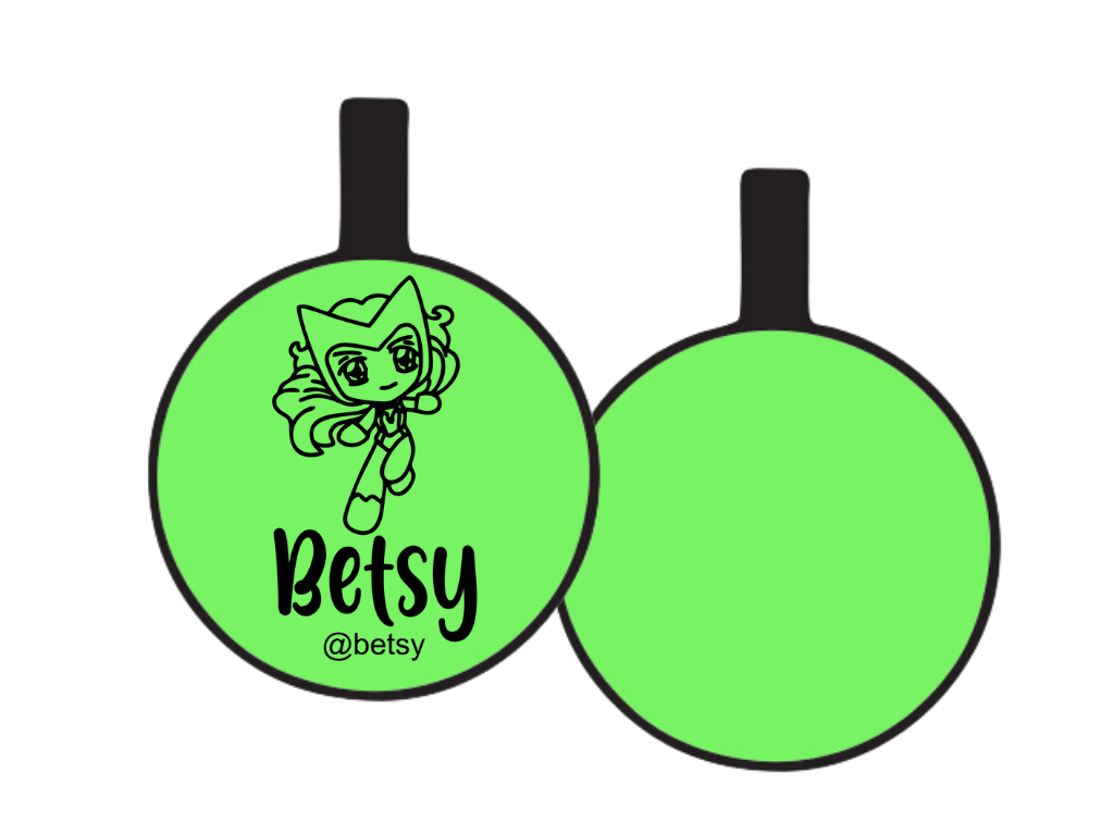 PLACA DE IDENTIFICACIÓN CIRCULO - BRUJA ESCARLATA8