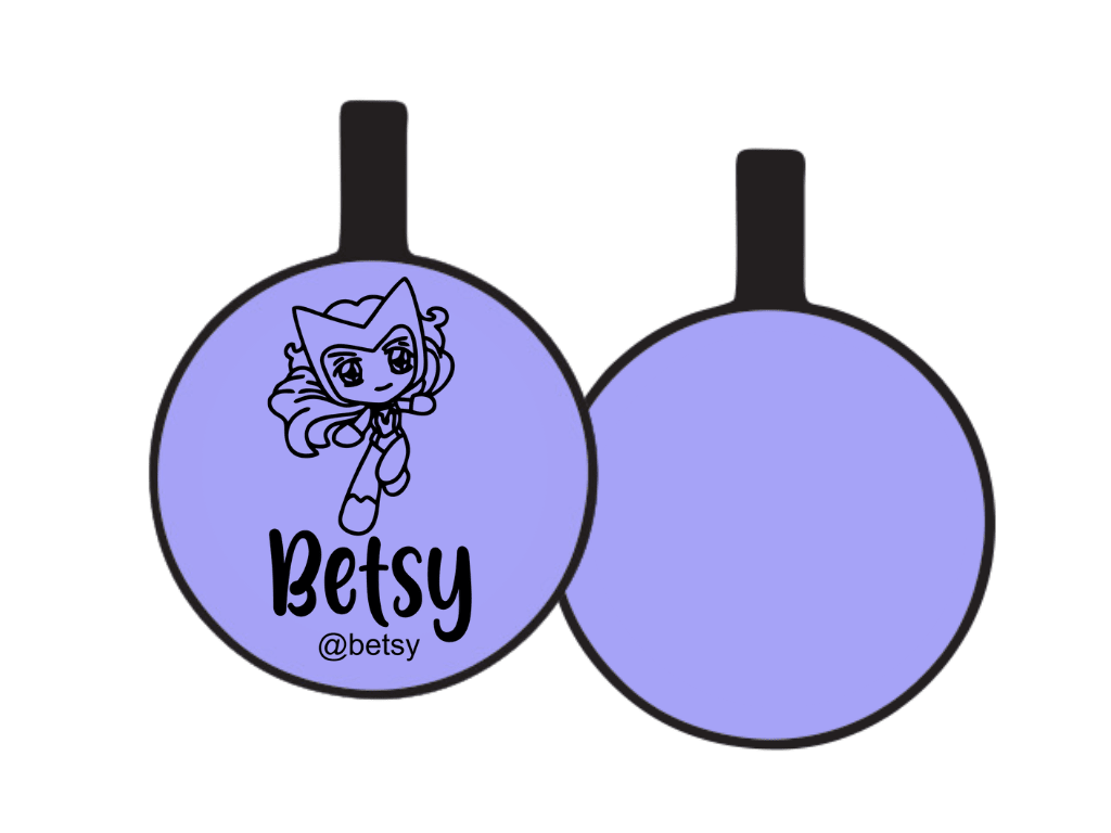 PLACA DE IDENTIFICACIÓN CIRCULO - BRUJA ESCARLATA12