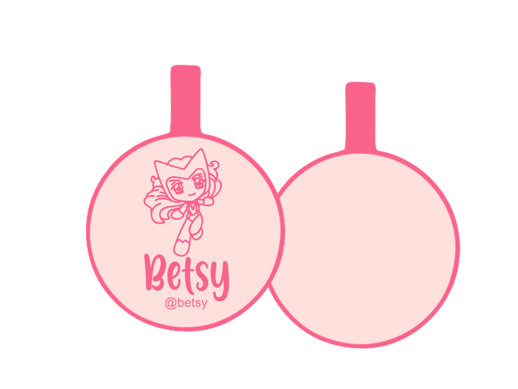 PLACA DE IDENTIFICACIÓN CIRCULO - BRUJA ESCARLATA14