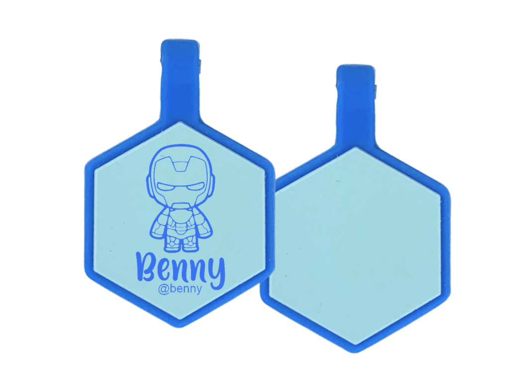 PLACA DE IDENTIFICACIÓN HEXÁGONO - IRON MAN13