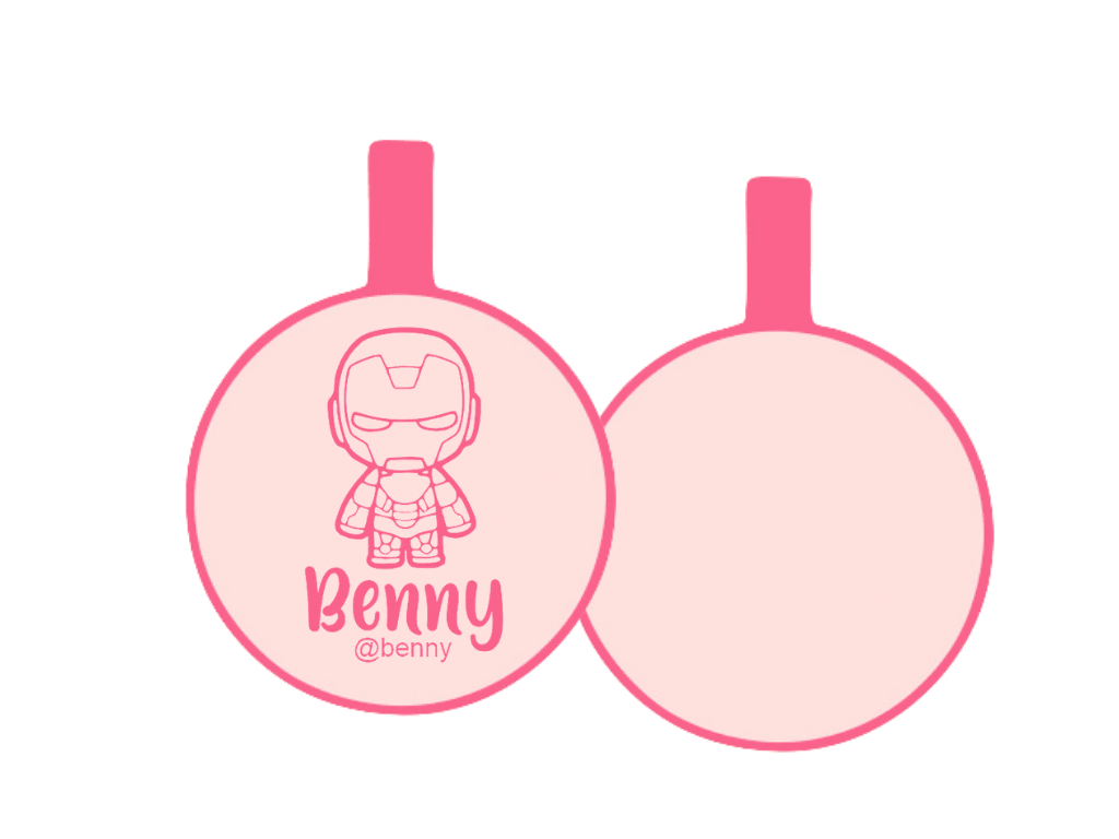 PLACA DE IDENTIFICACIÓN CIRCULO - IRON MAN14