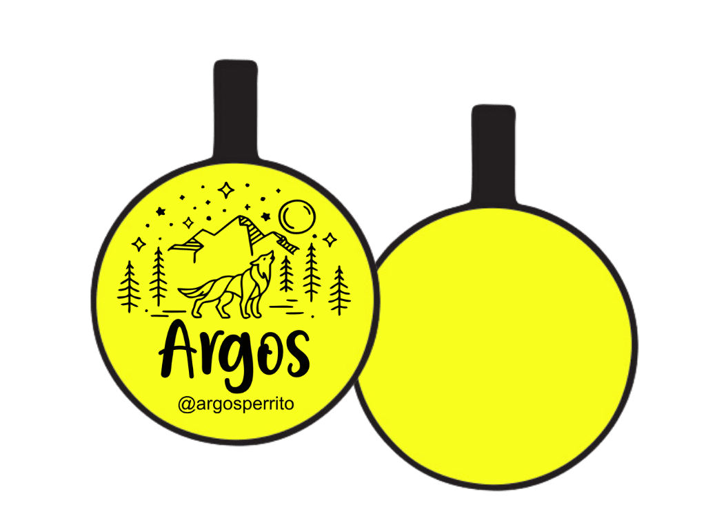 PLACA DE IDENTIFICACIÓN CIRCULO - AULLIDO NOCTURNO7