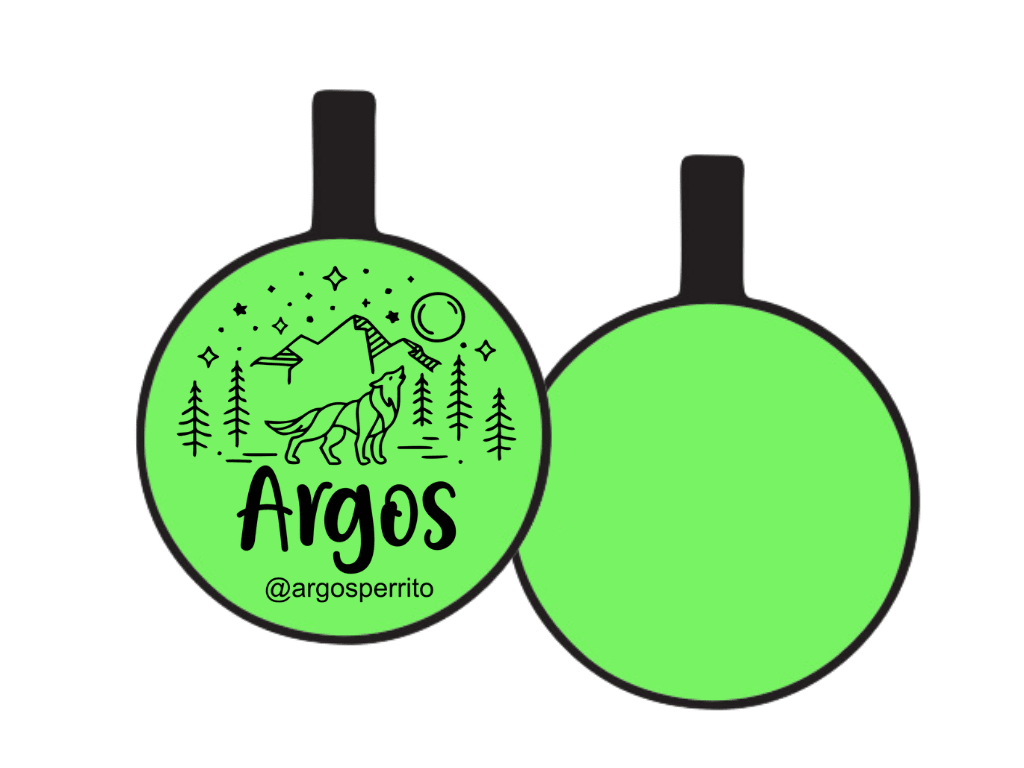 PLACA DE IDENTIFICACIÓN CIRCULO - AULLIDO NOCTURNO8