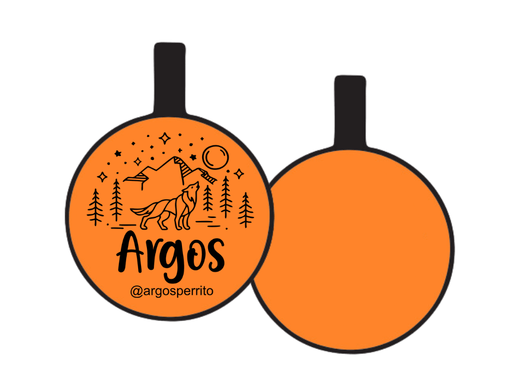 PLACA DE IDENTIFICACIÓN CIRCULO - AULLIDO NOCTURNO10