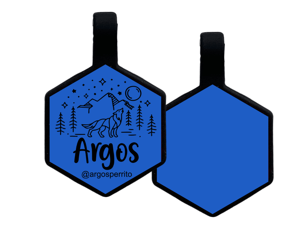 PLACA DE IDENTIFICACIÓN HEXÁGONO - AULLIDO NOCTURNO11