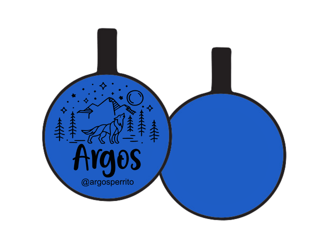 PLACA DE IDENTIFICACIÓN CIRCULO - AULLIDO NOCTURNO11