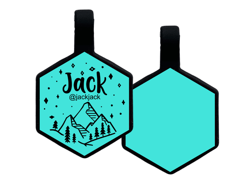 PLACA DE IDENTIFICACIÓN HEXÁGONO - NOCHE MONTAÑOSA4