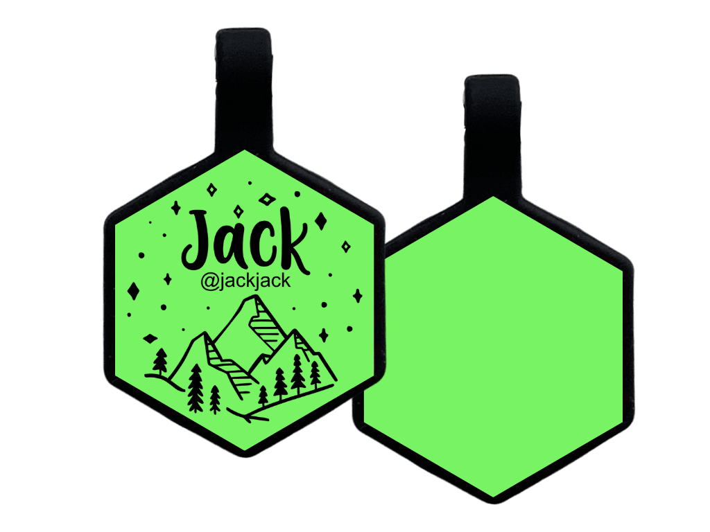 PLACA DE IDENTIFICACIÓN HEXÁGONO - NOCHE MONTAÑOSA8