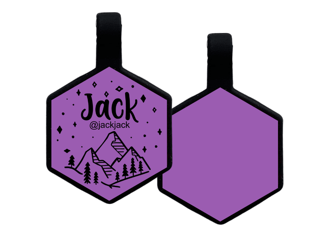 PLACA DE IDENTIFICACIÓN HEXÁGONO - NOCHE MONTAÑOSA9