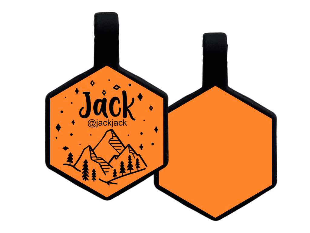 PLACA DE IDENTIFICACIÓN HEXÁGONO - NOCHE MONTAÑOSA10