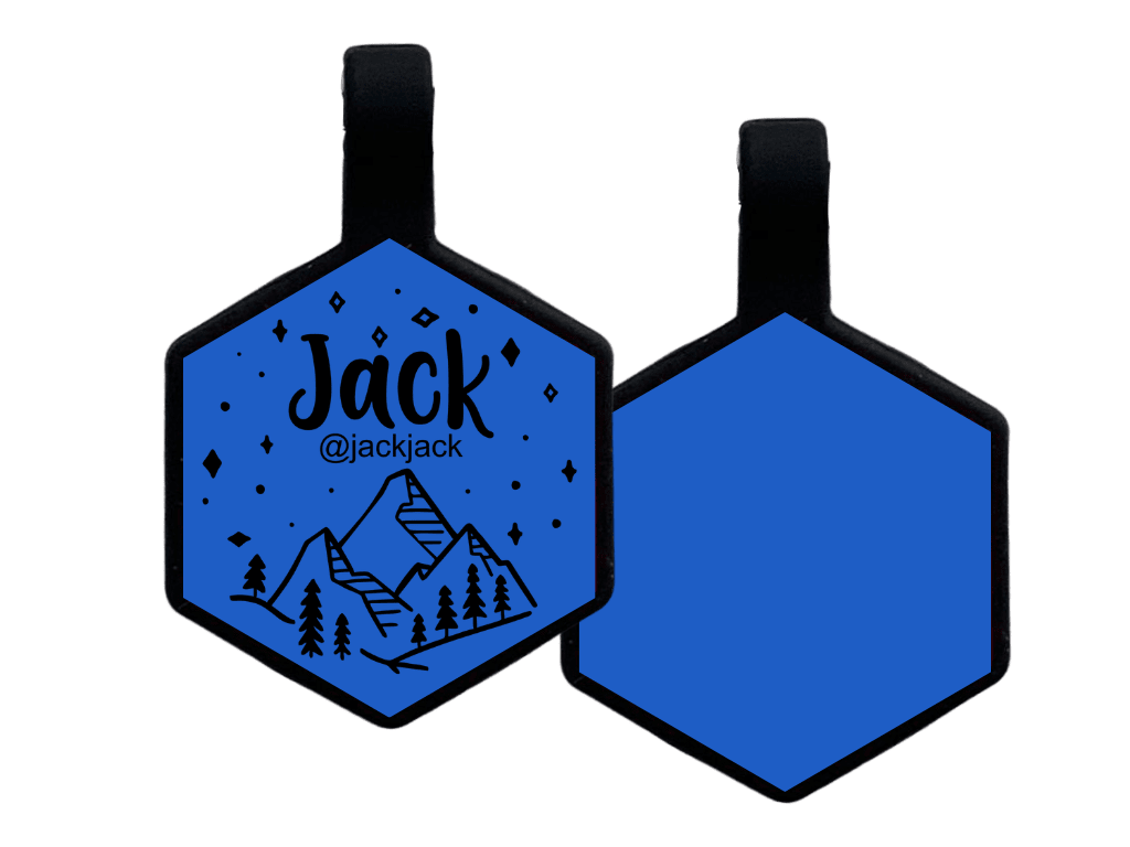 PLACA DE IDENTIFICACIÓN HEXÁGONO - NOCHE MONTAÑOSA11