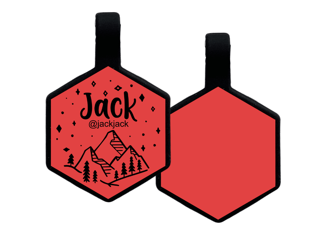 PLACA DE IDENTIFICACIÓN HEXÁGONO - NOCHE MONTAÑOSA12