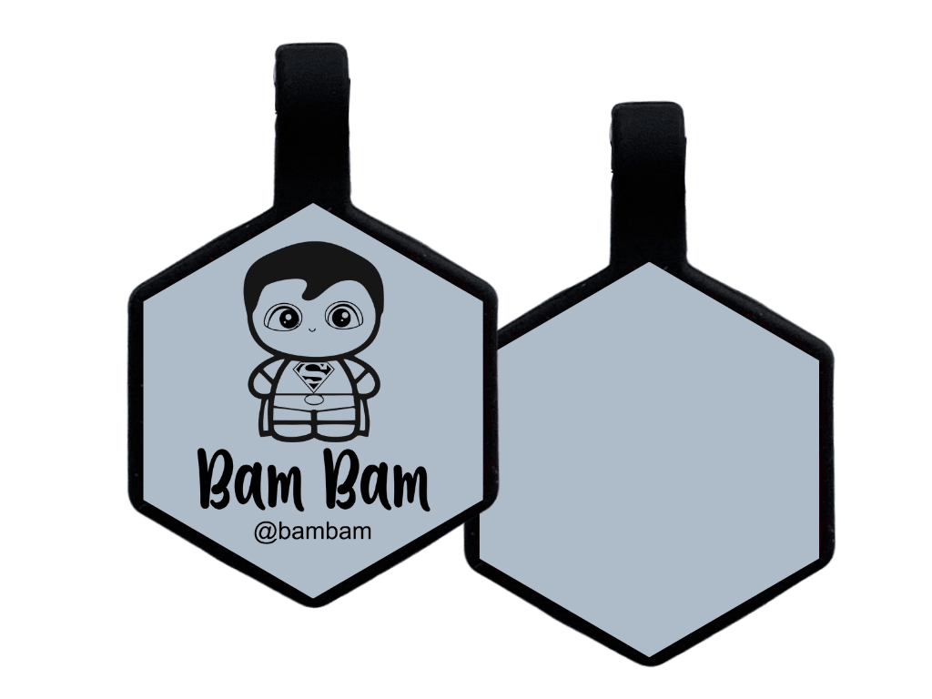 PLACA DE IDENTIFICACIÓN HEXÁGONO - SUPERMAN5