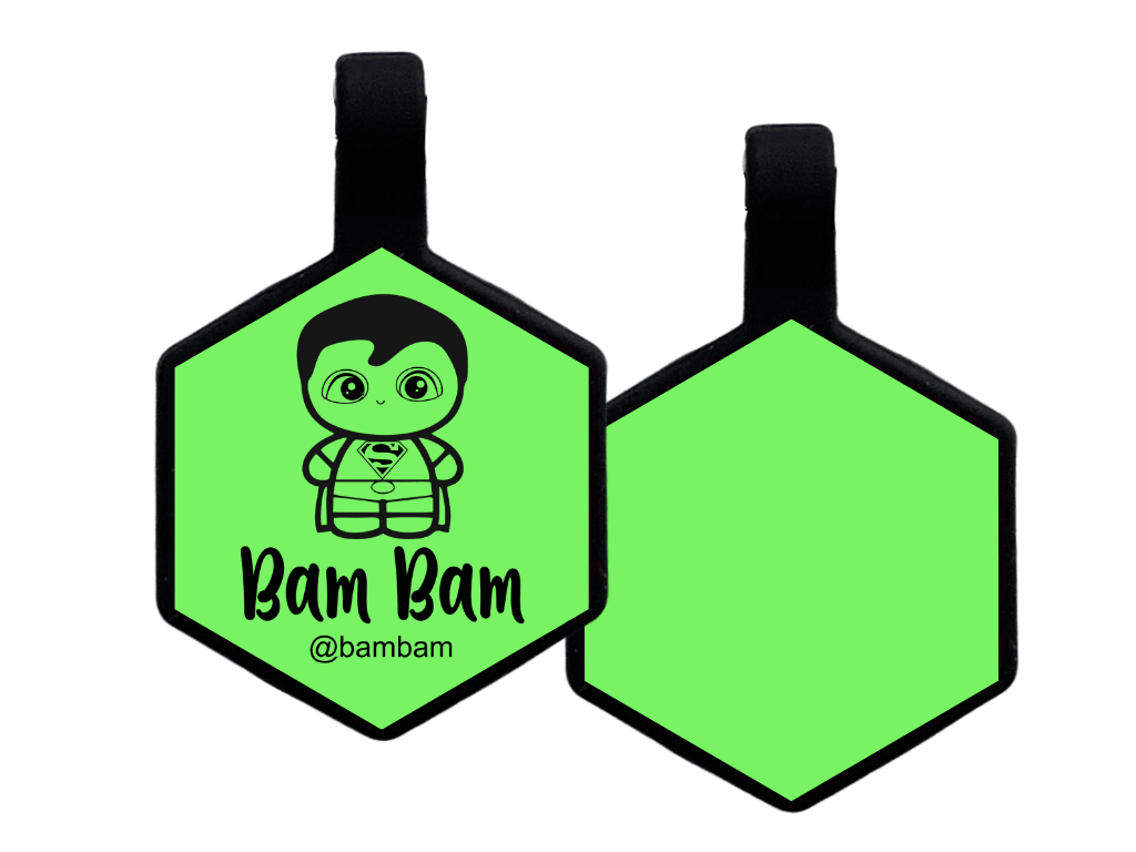 PLACA DE IDENTIFICACIÓN HEXÁGONO - SUPERMAN7