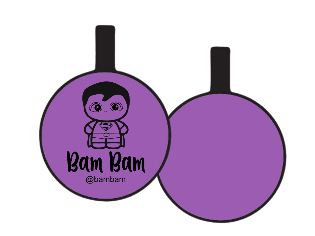 PLACA DE IDENTIFICACIÓN CIRCULO - SUPER MAN8