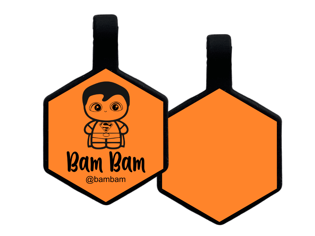 PLACA DE IDENTIFICACIÓN HEXÁGONO - SUPERMAN9